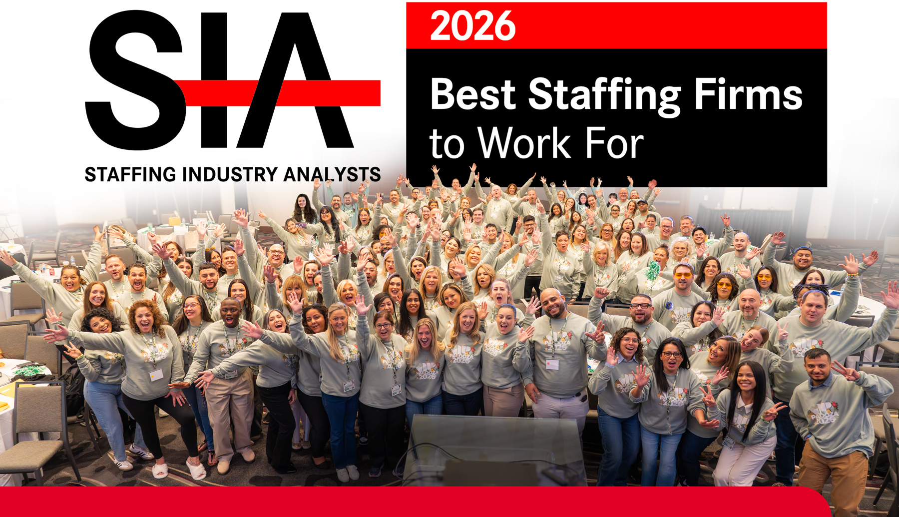 2026 Winner of the Best Staffing Firm to work for!